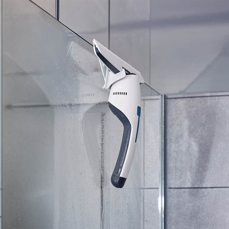 Holder for electric window squeegee