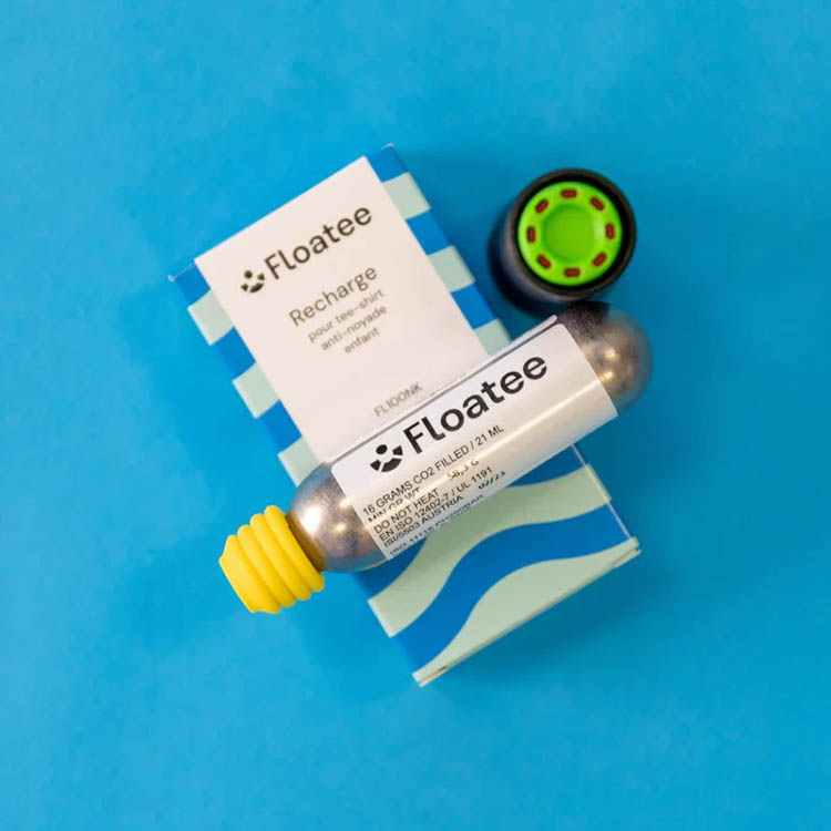 Extra gas cartridge for anti-drowning t-shirt, Floatee