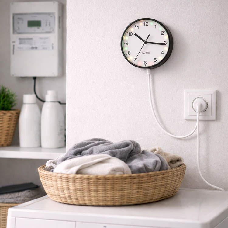 Electricity price table clock, Ecowatch
