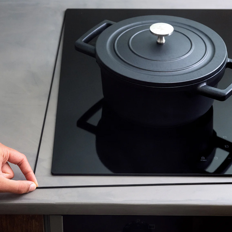 Silicone bands for hob