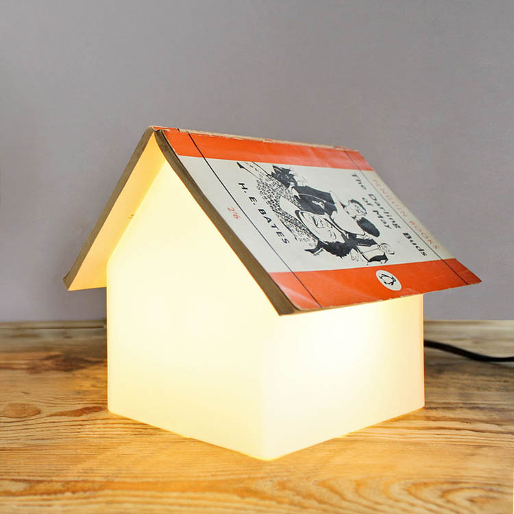 Book stand with lamp