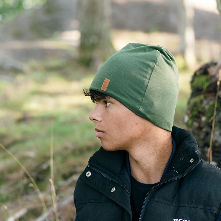 Cotton beanie with head protection OICAN