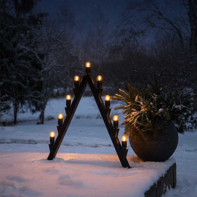 Large Advent candle holder for outdoor use