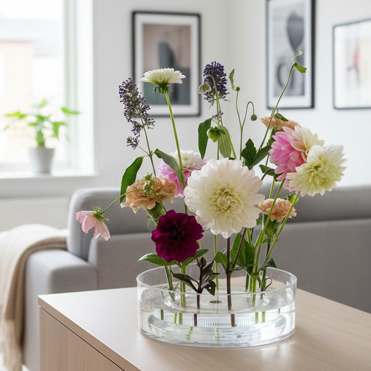 Large acrylic vase, Hanataba