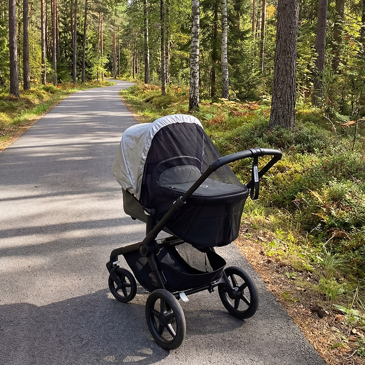 Mosquito net with UV protection for stroller
