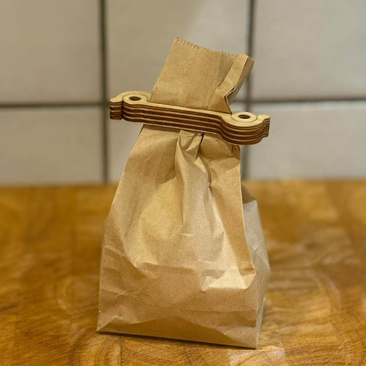 Wooden bag clips, 5-pack