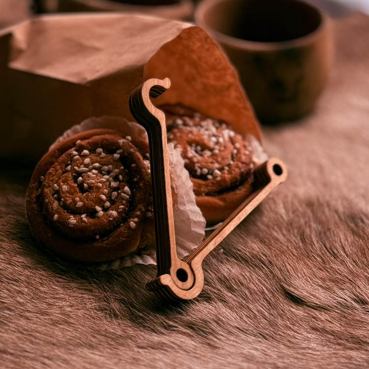 Wooden bag clips, 5-pack