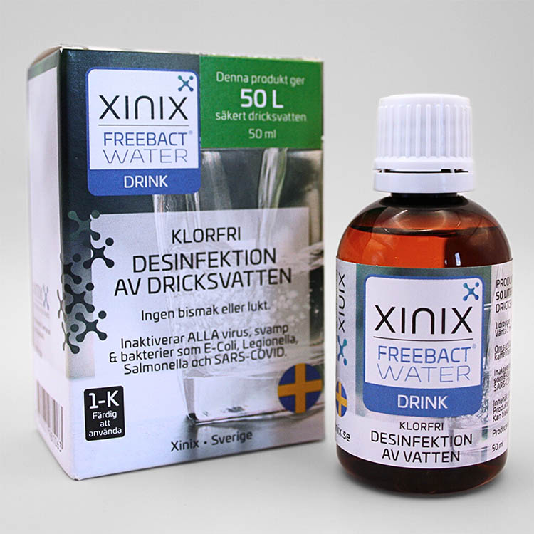 Water purification, Xinix FreeBact Water