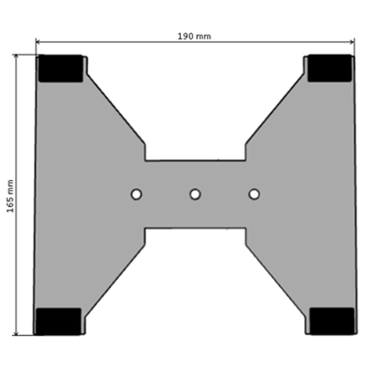 Mounting plate for solar-powered bilge pump