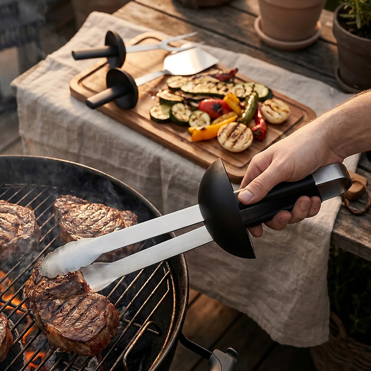 Grill set with heat protection, Born in Sweden