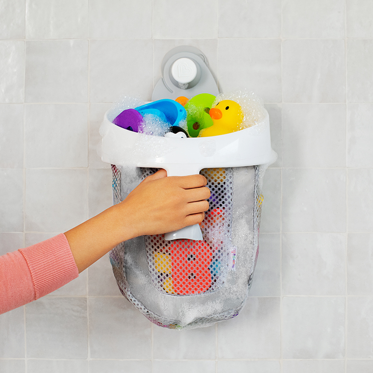 Storage basket for bath toys