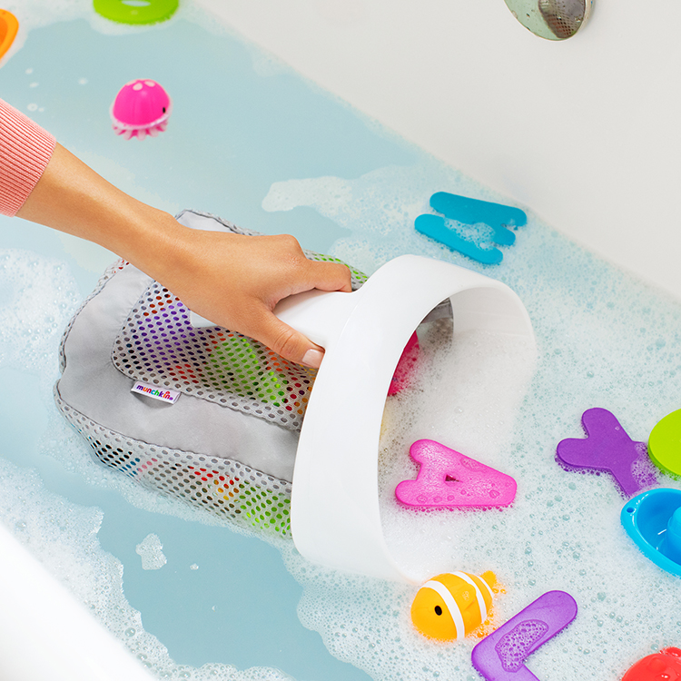 Storage basket for bath toys