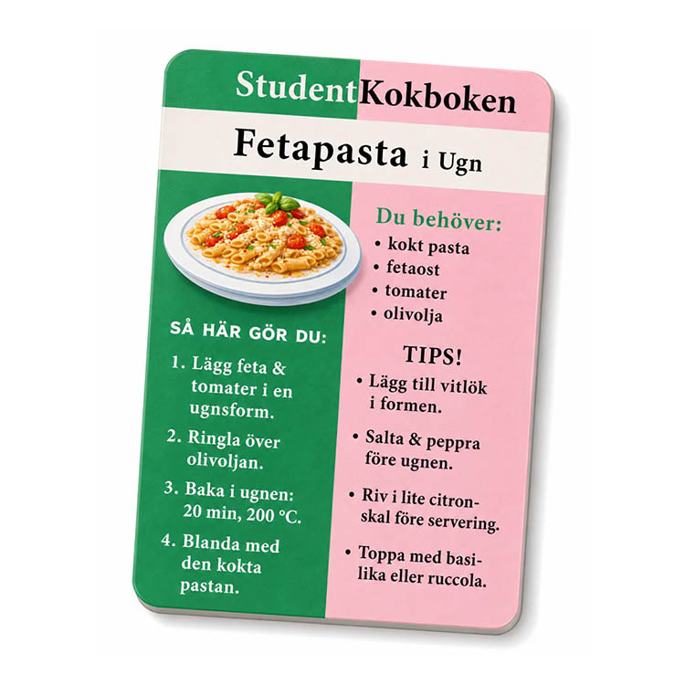 Student Cookbook Pocket Guide
