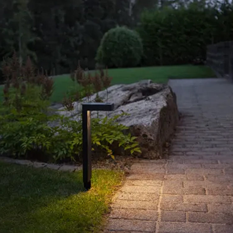 Solar-powered ground lighting, 38 cm