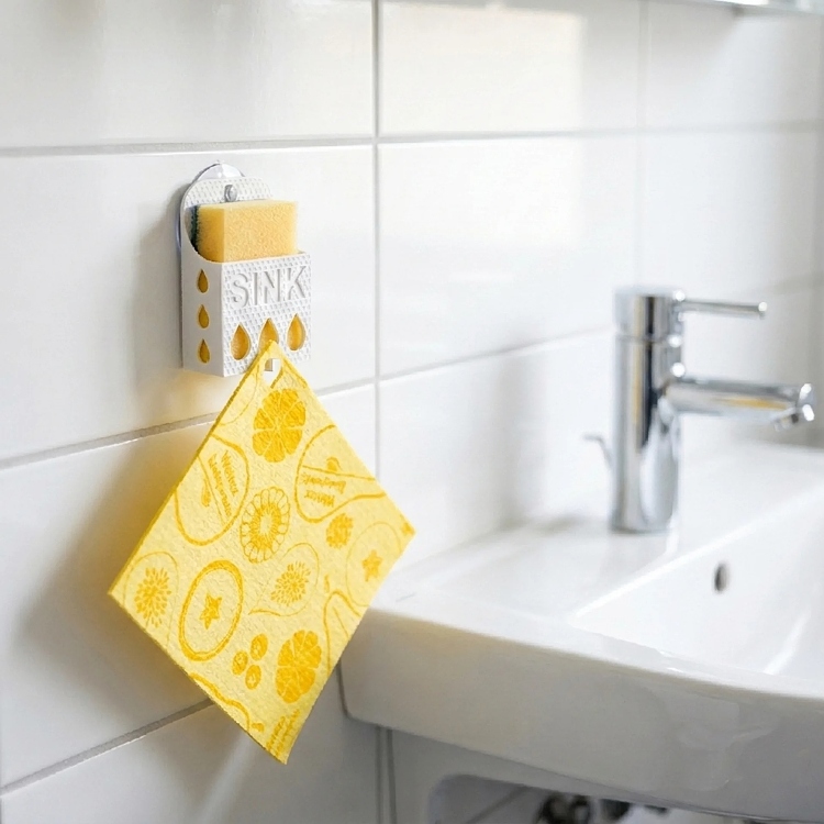 Holder for sponge and cloth