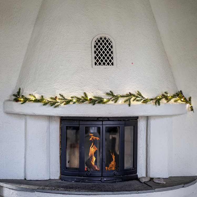Christmas Garland with Lights