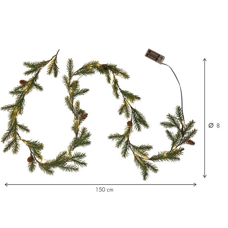 Christmas Garland with Lights