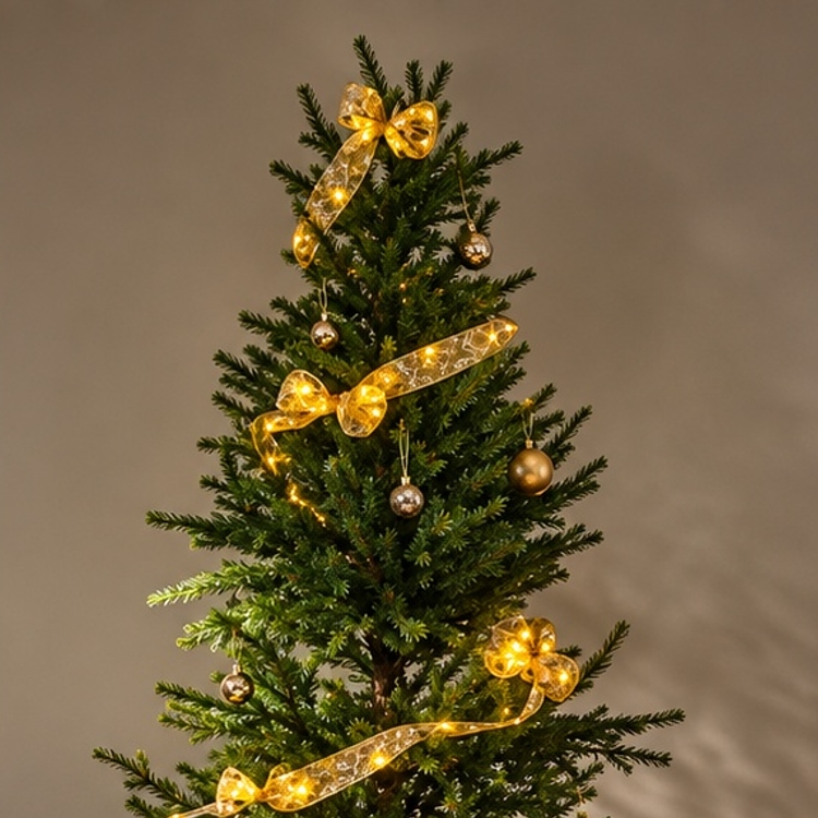 Decorative ribbon with lights