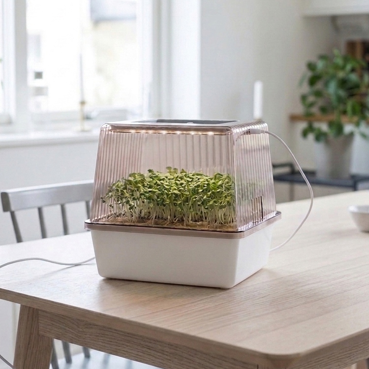 Mini greenhouse with lights