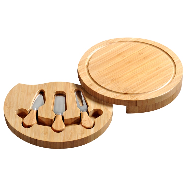 Cheese board with cheese utensils