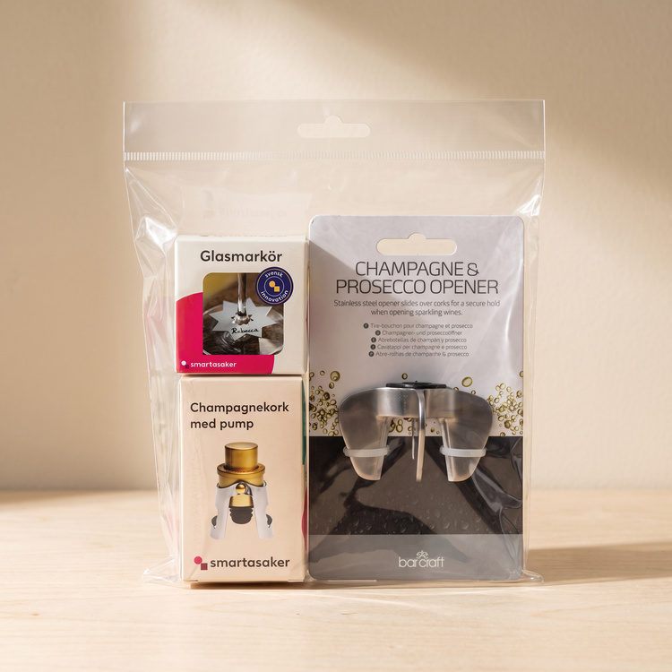 Gift set: Champagne accessories