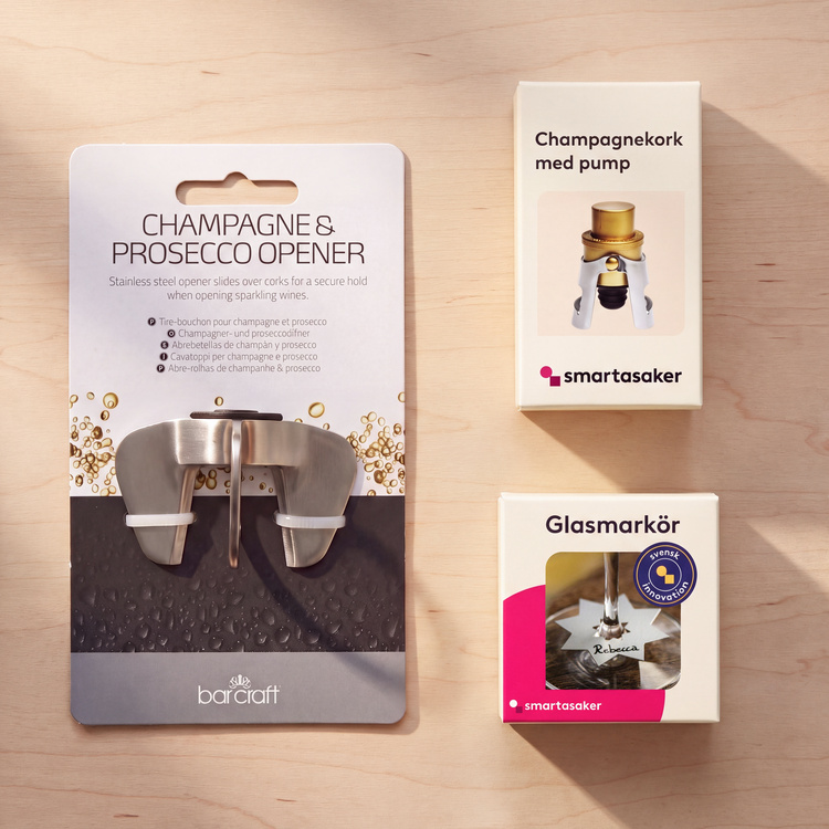 Gift set: Champagne accessories