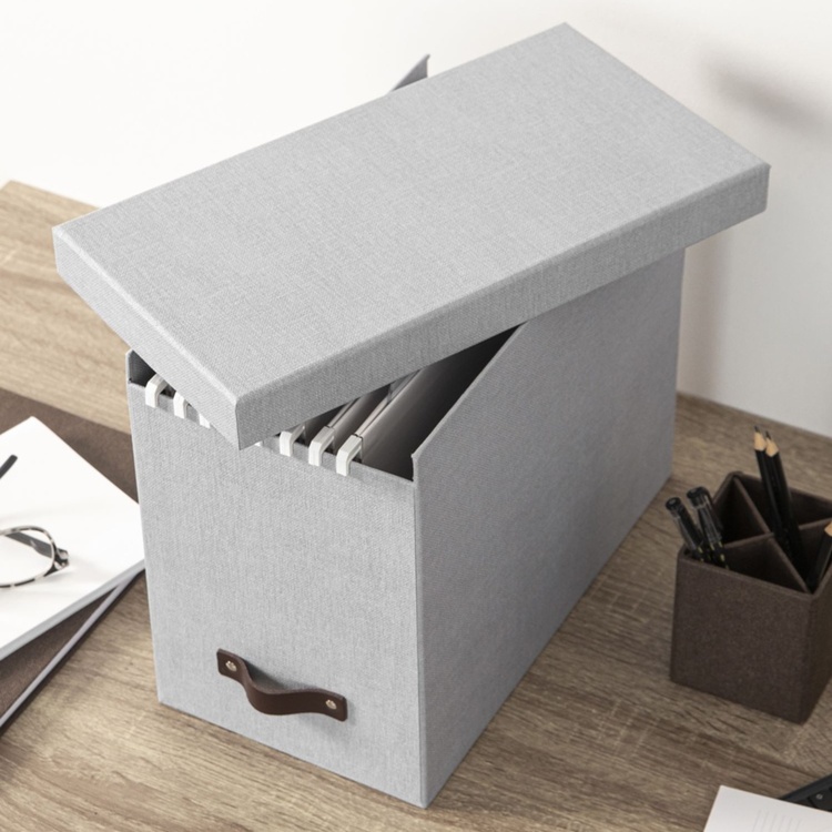 Archive box, BIGSO JOHAN CANVAS, 35 x 18,5 x H 27 cm