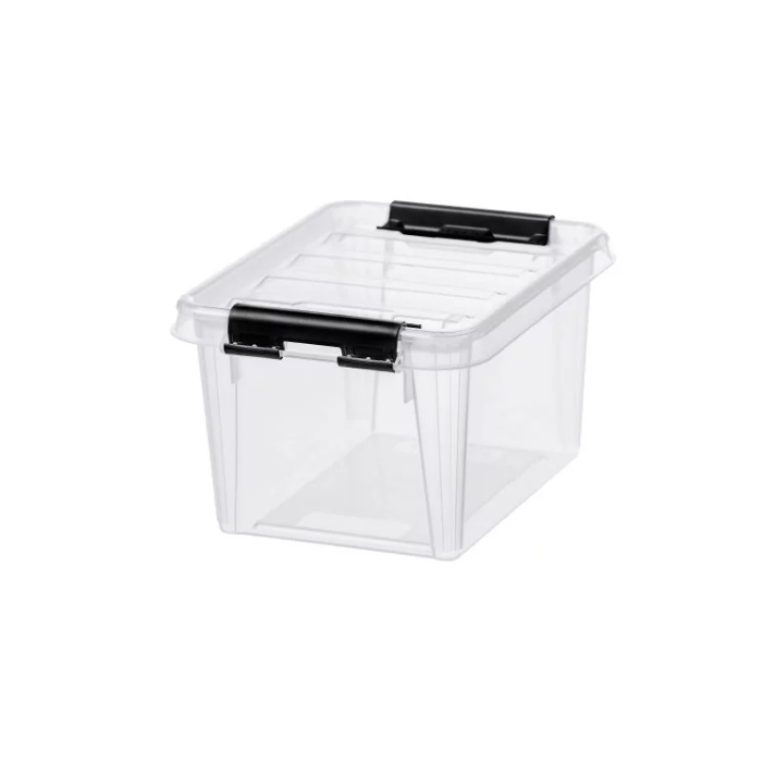 Box, Small, SMARTSTORE 1,5L, CLASSIC, 20 x 15 x H11 cm, Clear / Black