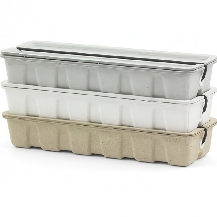 Pen Box made of waste paper, MIDORI PULP STORAGE, white