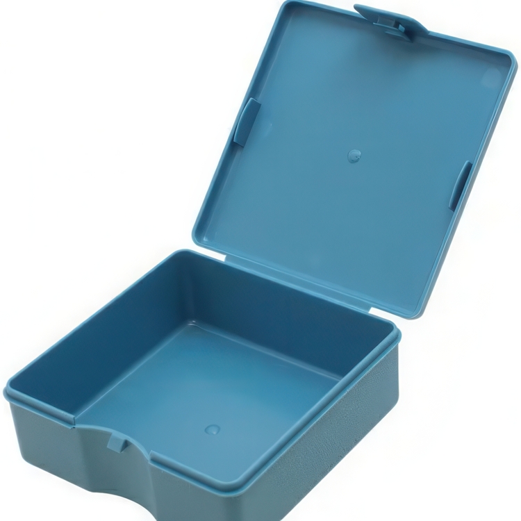 Case, Square, PENCO STORAGE CONTAINER, 11 x 11 x H 4 cm, Light blue