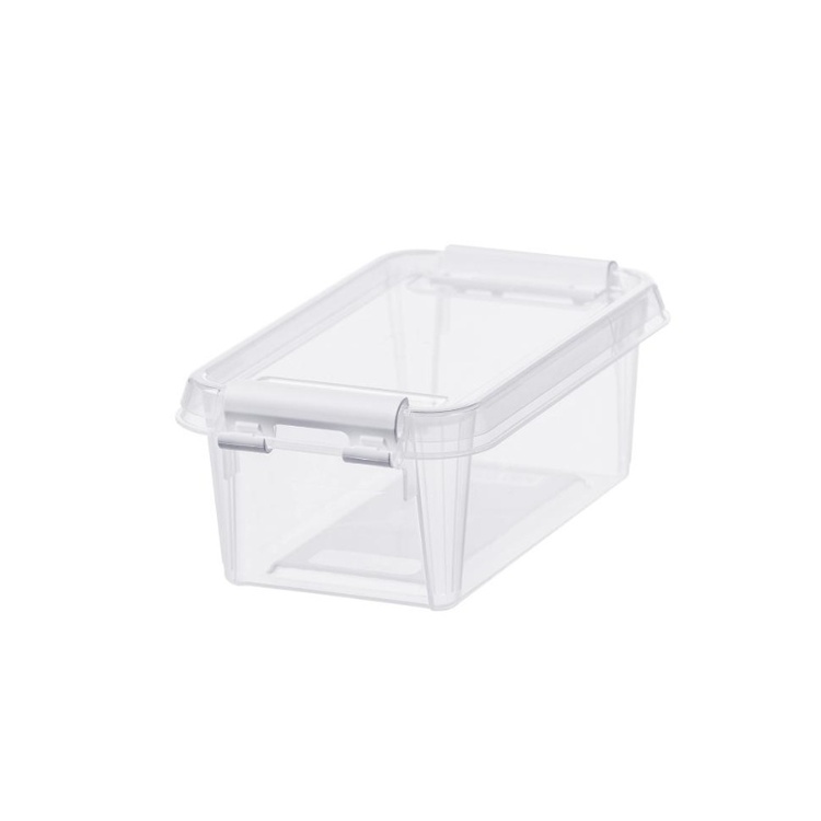 Box, XS, SMARTSTORE 0,3L HOME, 15 x 9 x H6 cm, Clear / White