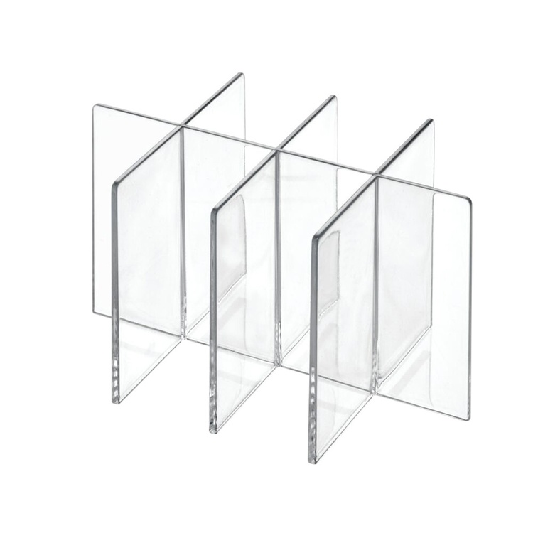 Organiser, 8 compartments, THE HOME EDIT SMALL BIN DIVIDER, Clear