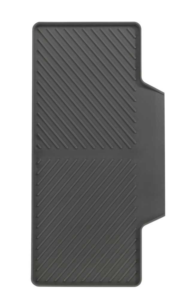 Drain mat for small spaces, NEIL, 40 x 20 cm, Grey