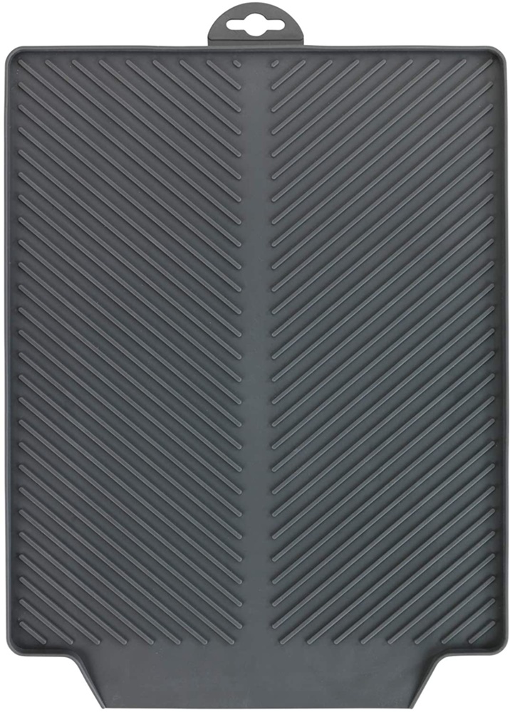 Drain tray / mat, LINEA, 40 x 30 cm, Grey