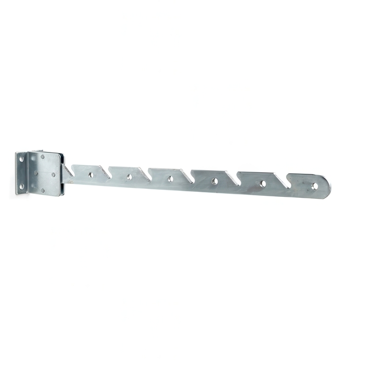 Balcony hanger in metal, 42 cm, HABO, Silver