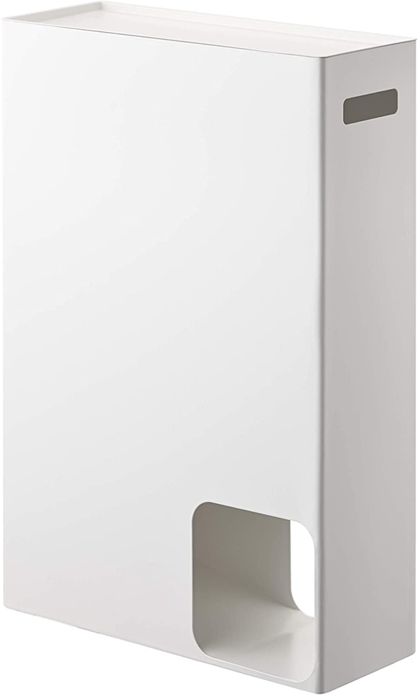 Container for toilet paper, PLATE LARGE STOCKER, Yamazaki, White