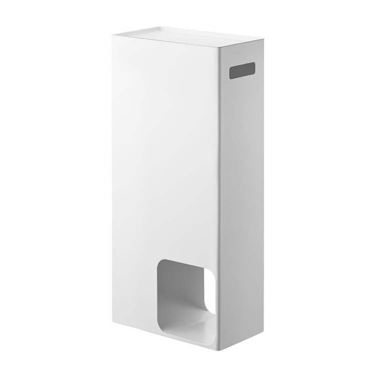 Container for toilet paper, TOWER STOCKER, 23 x 12,5 x H 48 cm, Yamazaki, White