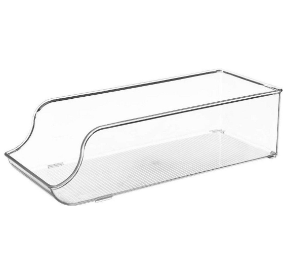 Fridge / pantry storage for cans, RANGEMENT FRIGO, 35 x 13 x H 9,5 cm, Clear
