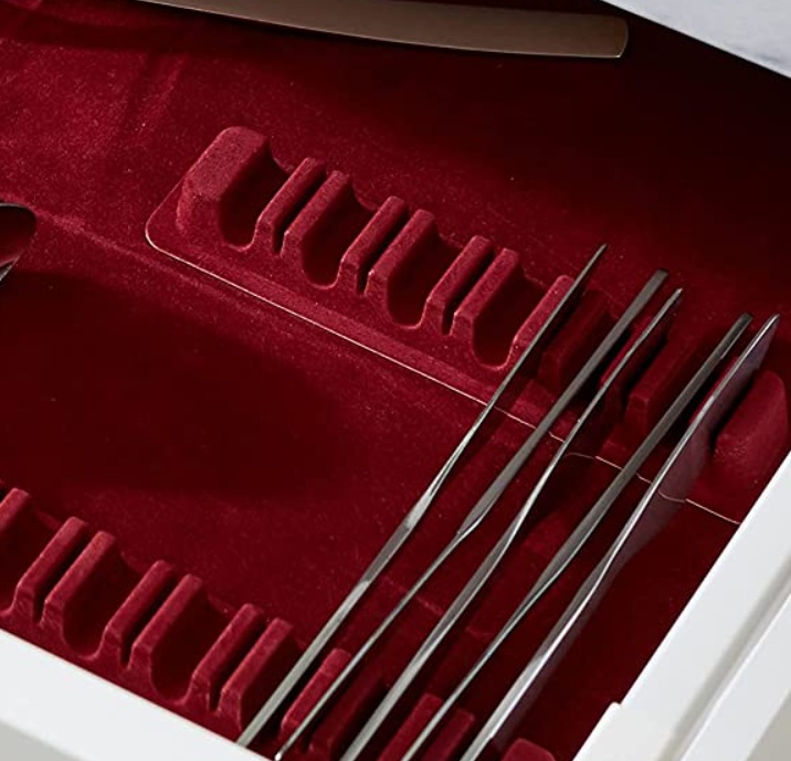 Cutlery organizer, for 114 Cutlery, ORGANIZADOR CUBERTERÍA, Wine red