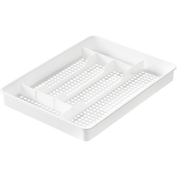 Cutlery Tray, 6 compartments, Large, GASTROMAX, 41 x 31 x H 5 cm,, White