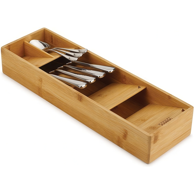 Cutlery Tray, DRAWERSTORE COMPACT BAMBOO, Joseph Joseph, 39,8 x 12,2 x H 6 cm, Natur