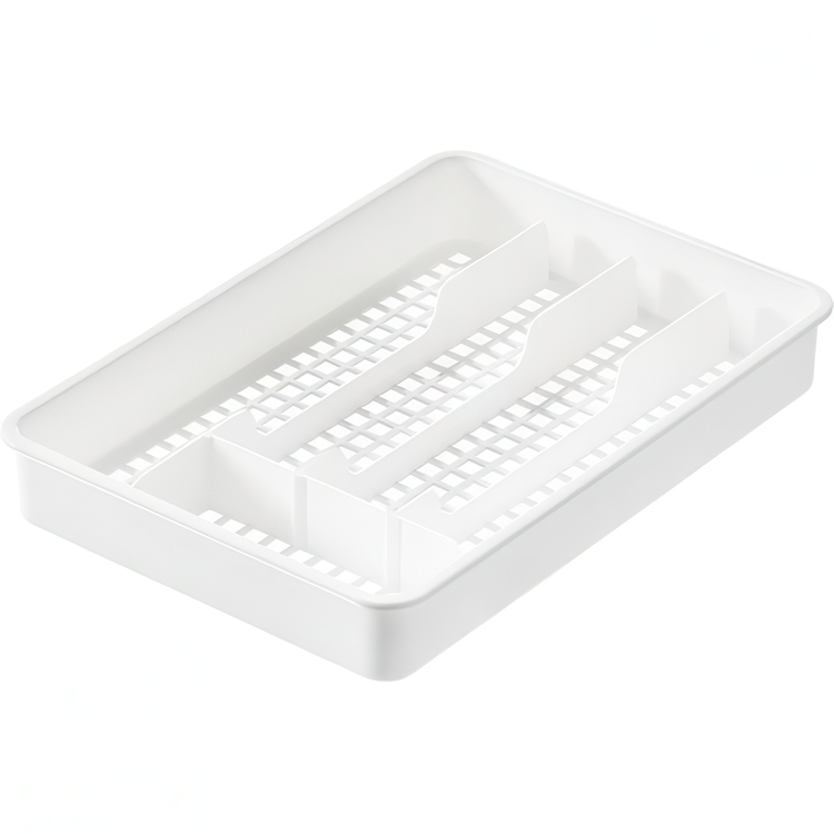 Cutlery Tray, 5 compartments, Small, GASTROMAX, 33 x 23 x H 5 cm, White