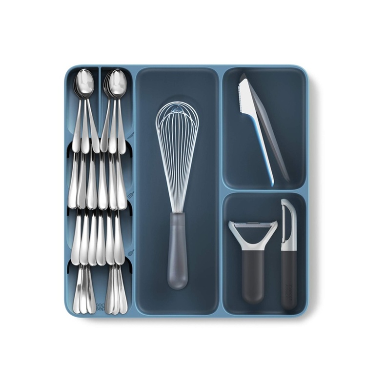 Cutlery Tray, DRAWERSTORE, Joseph Joseph, 40,6 x 38,5 x H 5,8 cm , Sky Blue