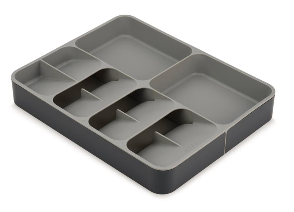 Cutlery Tray, Expanding, DRAWERSTORE, Joseph Joseph, 31,5 x 39,5~60 x H 5,5 cm, Grey