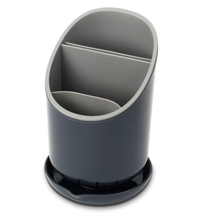 Cutlery Drainer, JOSEPH JOSEPH DOCK, Ø 12,5 x H19, Grey