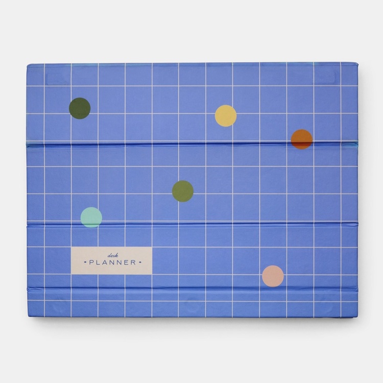 Weekly Planner, MAGNETIC DESK PLANNER, Kikkerland, 22 x 1,6 x H 28 cm, Blue