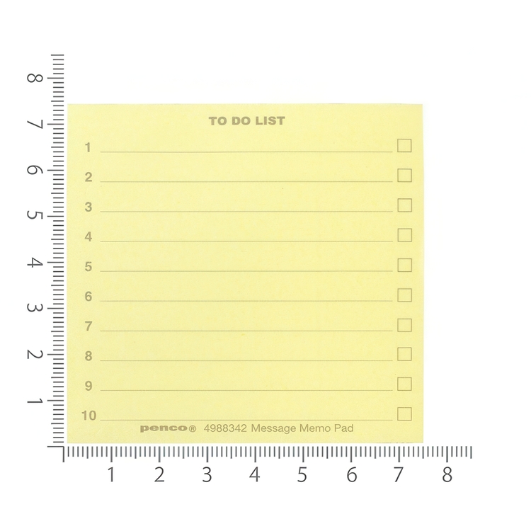 Memo Block on wodden mini pallet, TO DO LIST, 7,4 x 7,4 cm, Yellow