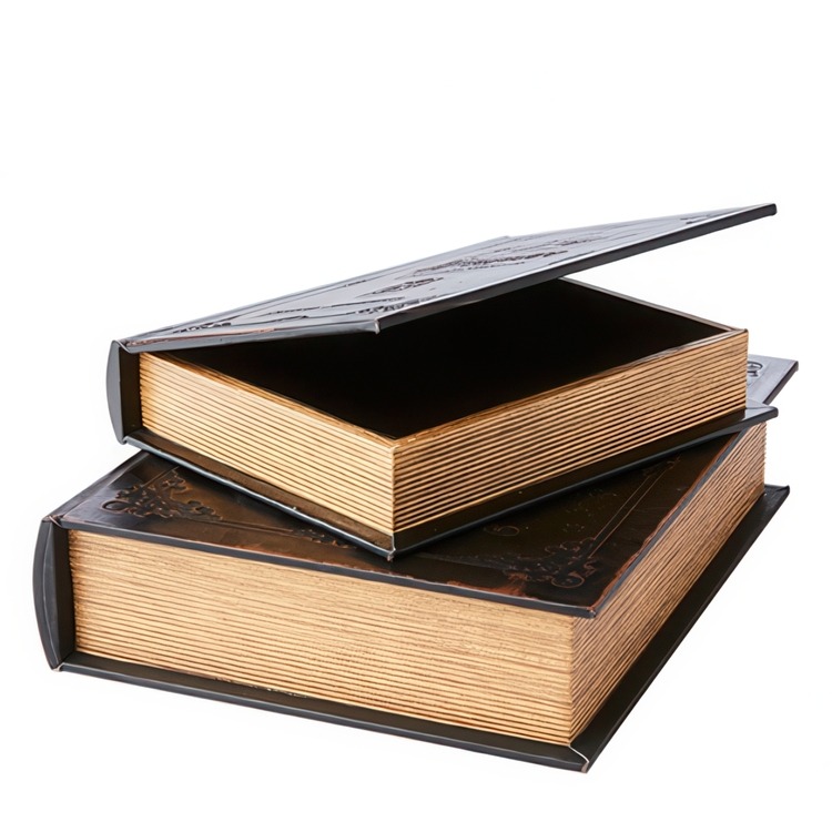Secret Storage Book, WISE WOMEN, LARGE, 26 x 20,5 x H 6 cm, Dark brown