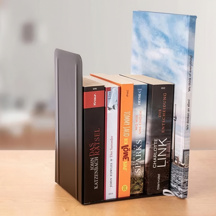 High bookends 2-pack, black