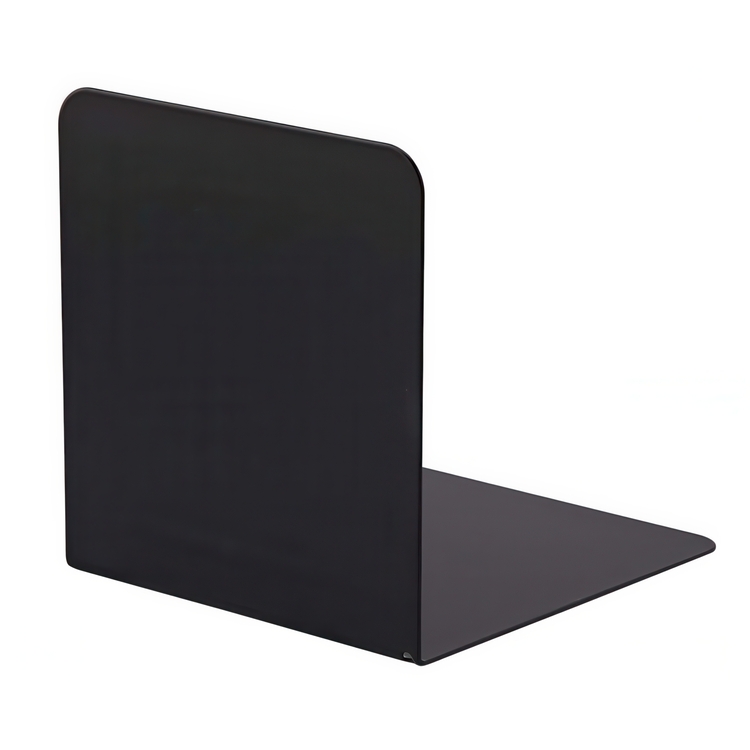 Metal bookends, Set of 2, ALBERT CLASSIC, 12,5 x 14 x H14 cm, Black